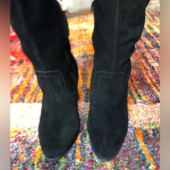 Aldo tall suede heel boots Sz 7.5 - Picture 5 of 16